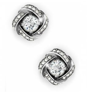 Brighton Swarovski Eternity Knot Post Earrings